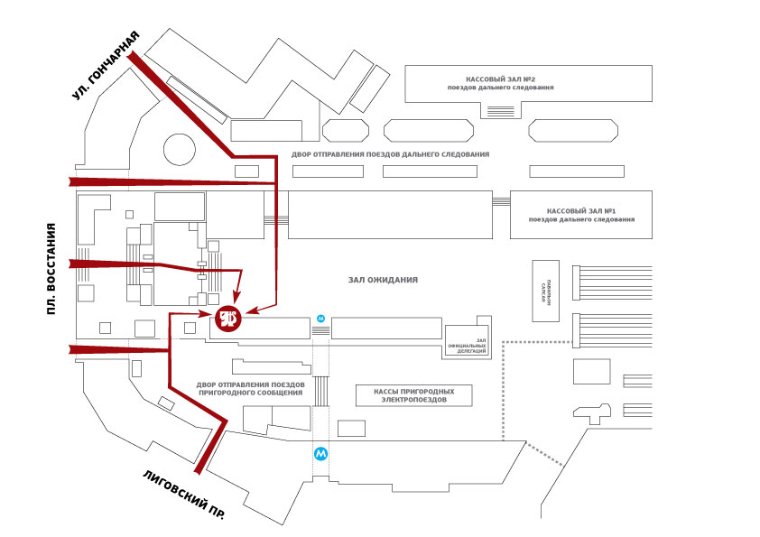 Московский вокзал нижний новгород пригородные кассы схема